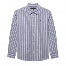 TOMMY HILFIGER πουκάμισο ριγέ παιδικό KB0KB10066-C8M μπλε